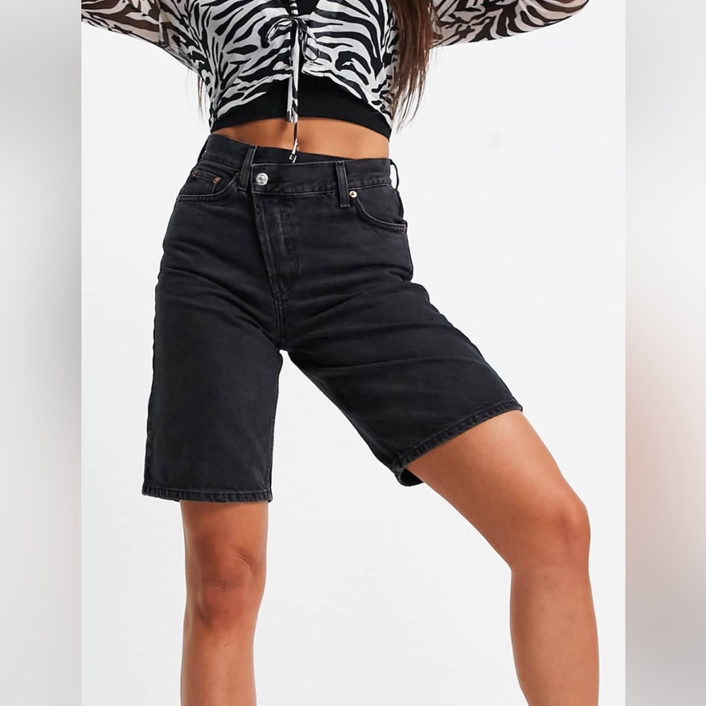 Topshop Wrap Long-Line Shorts